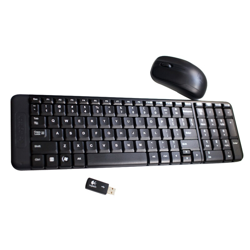Logitech MK220 Wireless Multimedia Waterproof Office Keyboard and Mouse
